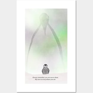 My love is everywhere you are, penguins,  spirt animal, valentines Posters and Art